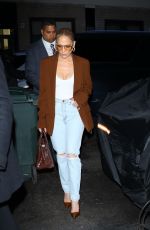 JENNIFER LOPEZ Out for Dinner at Carbone in New York 04/12/2024