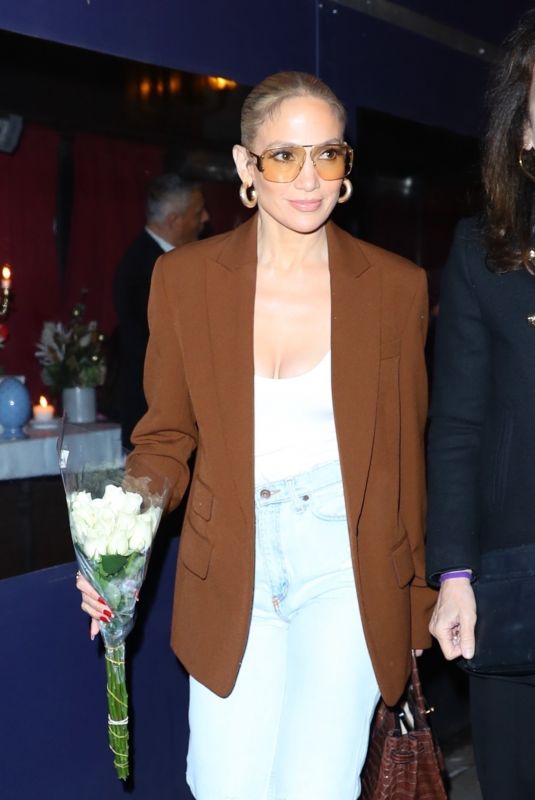 JENNIFER LOPEZ Out for Dinner at Carbone in New York 04/12/2024