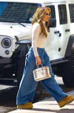 JENNIFER LOPEZ Spotted with a Luxury Hermes Birkin Bag Out in New York 04/14/2024
