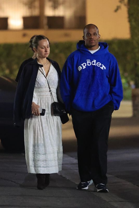 JENNIFER MEYER on a Dinner Date in Beverly Hills 04/11/2024