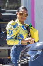 JENNIFER WILLIAMS on the Set of an Unknown Project in Los Angeles 04/03/2024