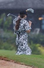 JESSICA ALBA Playing Golf on Vacation in Hawaii 04/01/2024