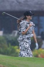 JESSICA ALBA Playing Golf on Vacation in Hawaii 04/01/2024