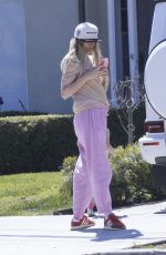 JESSICA HART Arrives at Her Home in Los Feliz 04/01/2024