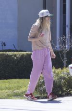 JESSICA HART Arrives at Her Home in Los Feliz 04/01/2024