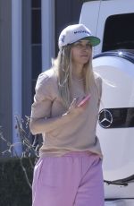 JESSICA HART Arrives at Her Home in Los Feliz 04/01/2024