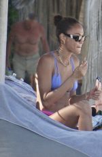 JOAN SMALLS in Bikini at a Beach in Tulum 04/23/2024