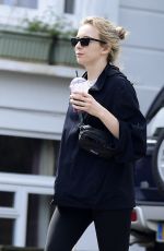 JODIE COMER Out with Her Dog in London 04/18/2024