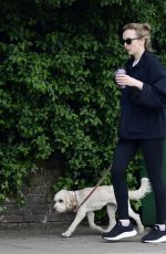 JODIE COMER Out with Her Dog in London 04/18/2024