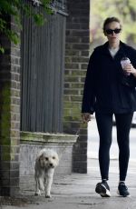 JODIE COMER Out with Her Dog in London 04/18/2024