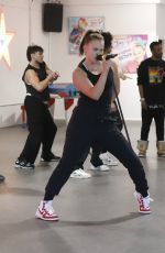 JOJO SIWA Practices for a Concert Alongside Her Dancers in Los Angeles 04/07/2024