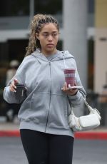 JORDYN WOODS Out at Erewhon for a Smoothie and Snack in Calabasas 04/04/2024