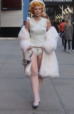 JULIA FOX Arrives at Madison Square Garden in New York 03/31/2024