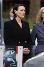 JULIE DELPY and SURANNE JONES on the Set of New Netflix Drama The Choice in London 03/26/2024
