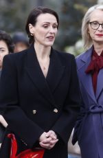 JULIE DELPY and SURANNE JONES on the Set of New Netflix Drama The Choice in London 03/26/2024