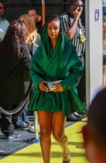 JUSTINE SKYE Arrives at 2024 iHeartRadio Music Awards in Hollywood 04/01/2024