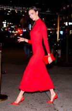 KARLIE KLOSS Arrives at Carolina Herrera Good Girl Perfume Party at Silencio in New York 04/18/2024