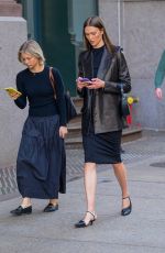 KARLIE KLOSS Heading to a Subway Station in New York 04/16/2024