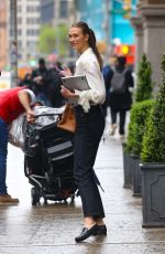 KARLIE KLOSS Out and About in New York 04/17/2024