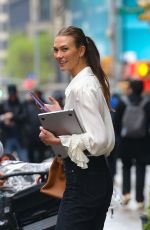 KARLIE KLOSS Out and About in New York 04/17/2024