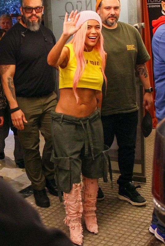 KAROL G Heading to a Tango Show in Buenos Aires 04/28/2024
