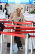 KARRUECHE TRAN Arrives at LAX Airport in Los Angeles 04/27/2024