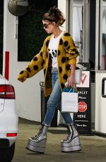 KATE BECKINSALE Leaves a Skin Care Clinic in Beverly Hills 04/16/2024