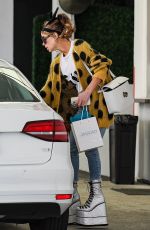 KATE BECKINSALE Leaves a Skin Care Clinic in Beverly Hills 04/16/2024