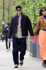 KATE TOMAS and Andrew Garfield Out in Primrose Hill 04/20/2024