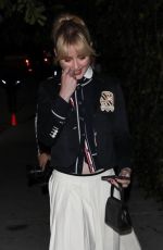 KATHRYN NEWTON Arrives at Hacks Party at Chateau Marmont in Los Angeles 04/24/2024