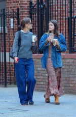 KATIE HOLMES and SURI CRUISE Out and About in New York 04/22/2024