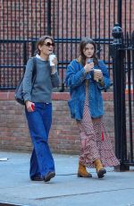 KATIE HOLMES and SURI CRUISE Out and About in New York 04/22/2024