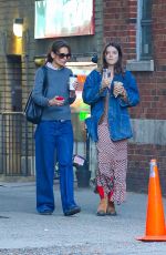 KATIE HOLMES and SURI CRUISE Out and About in New York 04/22/2024