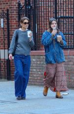 KATIE HOLMES and SURI CRUISE Out and About in New York 04/22/2024