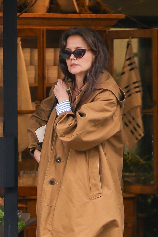 KATIE HOLMES at a Retail Store in New York 04/18/2024