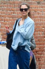 KATIE HOLMES Out and About in New York 04/19/2024