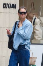 KATIE HOLMES Out and About in New York 04/19/2024