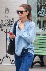 KATIE HOLMES Out and About in New York 04/19/2024