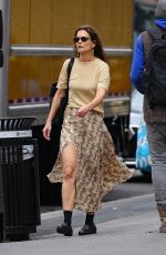 KATIE HOLMES Out in New York 04/12/2024