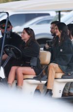 KENDALL JENNER Arrives on a Golf Cart to Watch Morgan Wallen