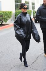 KIM KARDASHIAN Arrives at Her Son