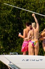 KIM PETRAS in Swimsuit on Vacation in Miami Bay 04/10/2024