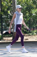 KIMBERLY STEWART Out Hiking with a Friend at TreePeople Park in Beverly Hills 04/21/2024