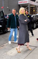 KIRSTEN DUNST Arrives at Good Morning America in New York 04/10/2024