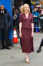 KIRSTEN DUNST Arrives at Good Morning America in New York 04/10/2024