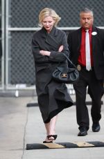 KIRSTEN DUNST Arrives at Jimmy Jimmel Live! in Los Angeles 04/04/2024