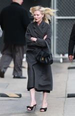 KIRSTEN DUNST Arrives at Jimmy Kimmel Live! in Hollywood 04/04/2024