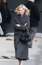 KIRSTEN DUNST Arrives at Jimmy Kimmel Live! in Hollywood 04/04/2024