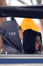 KOURTNEY KARDASHIAN and Travis Barker Out Driving in K5 Chevy Blazer in Calabasas 04/26/2024
