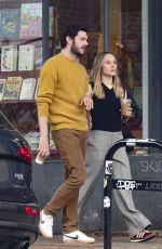 KRISTEN BELL and Adam Brody Filming for Erin Foster Comedy Series in Los Feliz 04/23/2024